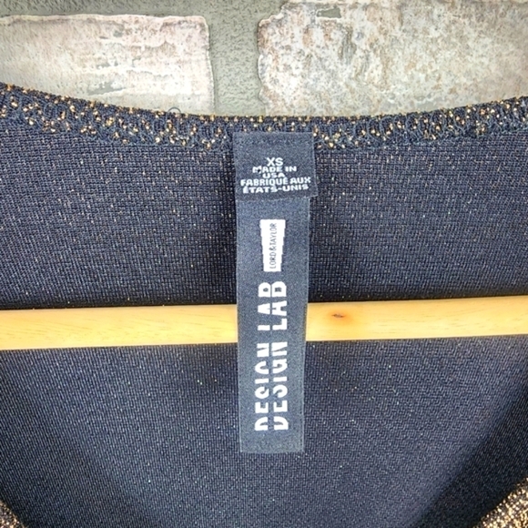 DESIGN LAB Long Sleeve Metallic Romper Size XS - Picture 4 of 7